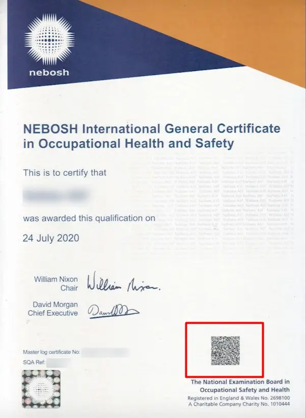 How To Verify Nebosh Igc Certificate Abacus International 