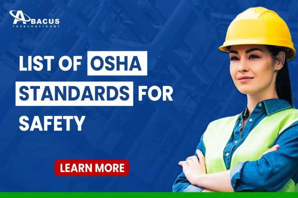 List of OSHA Standards for Safety